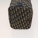 Christian Dior Trotter Canvas Mini Boston Bag Navy Silver Auth ki5738-3