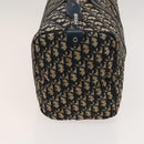 Christian Dior Trotter Canvas Mini Boston Bag Navy Silver Auth ki5738-4