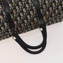 Christian Dior Trotter Canvas Mini Boston Bag Navy Silver Auth ki5738-7