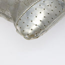 GUCCI GG Canvas Shoulder Bag Silver 145857 Auth ki5740-16