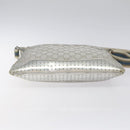 GUCCI GG Canvas Shoulder Bag Silver 145857 Auth ki5740-5