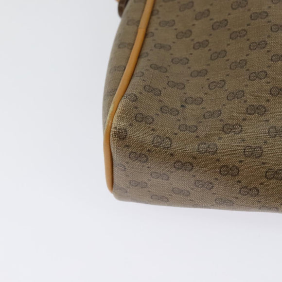 GUCCI Micro GG Supreme Shoulder Bag PVC Beige Gold 007 58 0014 Auth ki5741