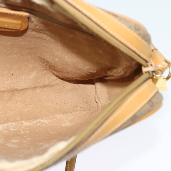 GUCCI Micro GG Supreme Shoulder Bag PVC Beige Gold 007 58 0014 Auth ki5741