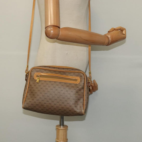 GUCCI Micro GG Supreme Shoulder Bag PVC Beige Gold 007 58 0014 Auth ki5741