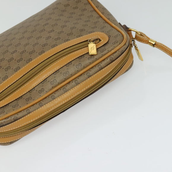 GUCCI Micro GG Supreme Shoulder Bag PVC Beige Gold 007 58 0014 Auth ki5741