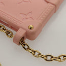 LOUIS VUITTON Monogram Trunk IPHONE14PRO iPhone Case Pink M82082 LV Auth ki5744-14
