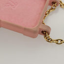 LOUIS VUITTON Monogram Trunk IPHONE14PRO iPhone Case Pink M82082 LV Auth ki5744-15