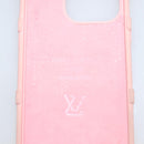 LOUIS VUITTON Monogram Trunk IPHONE14PRO iPhone Case Pink M82082 LV Auth ki5744-10
