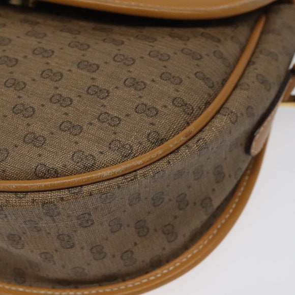 GUCCI Micro GG Supreme Shoulder Bag PVC Beige Gold 007 115 0074 Auth ki5748