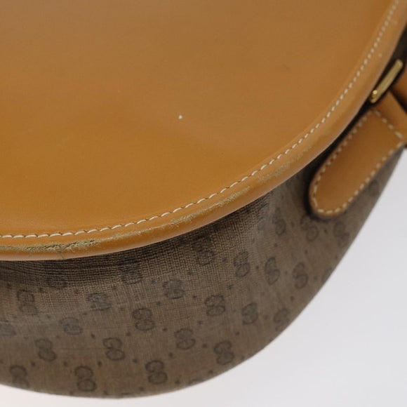 GUCCI Micro GG Supreme Shoulder Bag PVC Beige Gold 007 115 0074 Auth ki5748