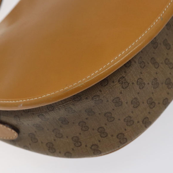 GUCCI Micro GG Supreme Shoulder Bag PVC Beige Gold 007 115 0074 Auth ki5748