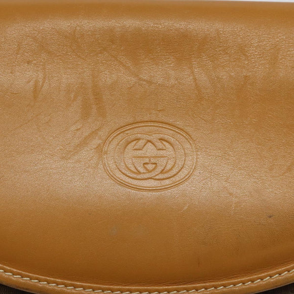 GUCCI Micro GG Supreme Shoulder Bag PVC Beige Gold 007 115 0074 Auth ki5748