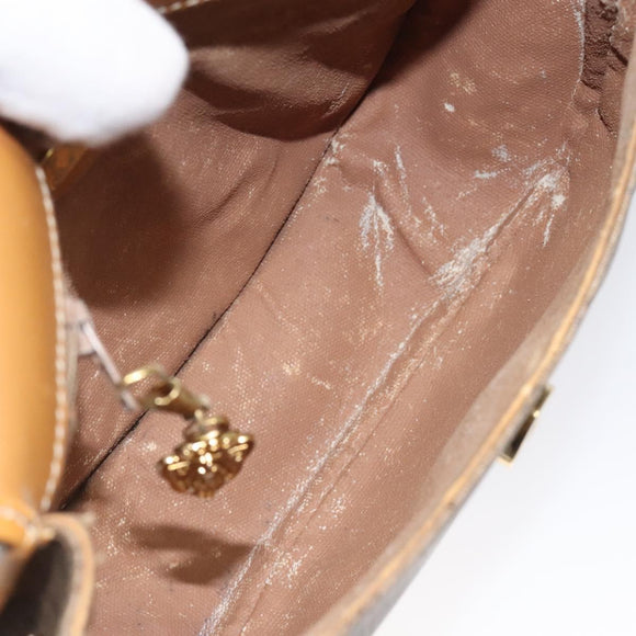 GUCCI Micro GG Supreme Shoulder Bag PVC Beige Gold 007 115 0074 Auth ki5748