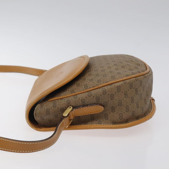 GUCCI Micro GG Supreme Shoulder Bag PVC Beige Gold 007 115 0074 Auth ki5748