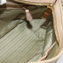 PRADA Hand Bag Leather 2way Beige Gold Auth ki5757-20