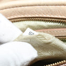 PRADA Hand Bag Leather 2way Beige Gold Auth ki5757-11