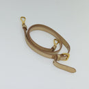 PRADA Hand Bag Leather 2way Beige Gold Auth ki5757-23