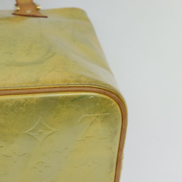 LOUIS VUITTON Monogram Vernis Houston Hand Bag Gris M91053 LV Auth ki5759