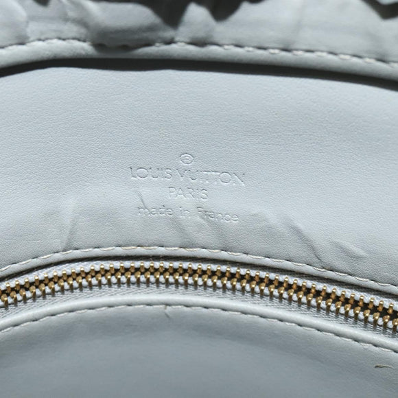 LOUIS VUITTON Monogram Vernis Houston Hand Bag Gris M91053 LV Auth ki5759