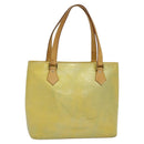 LOUIS VUITTON Monogram Vernis Houston Hand Bag Gris M91053 LV Auth ki5759-1