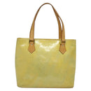 LOUIS VUITTON Monogram Vernis Houston Hand Bag Gris M91053 LV Auth ki5759-2