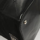 PRADA Tote Bag Nylon Leather 2way Black Silver Auth ki5762-9