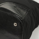 PRADA Tote Bag Nylon Leather 2way Black Silver Auth ki5762-14