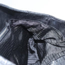 PRADA Tote Bag Nylon Leather 2way Black Silver Auth ki5762-19