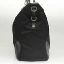 PRADA Tote Bag Nylon Leather 2way Black Silver Auth ki5762-3