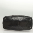 PRADA Tote Bag Nylon Leather 2way Black Silver Auth ki5762-5