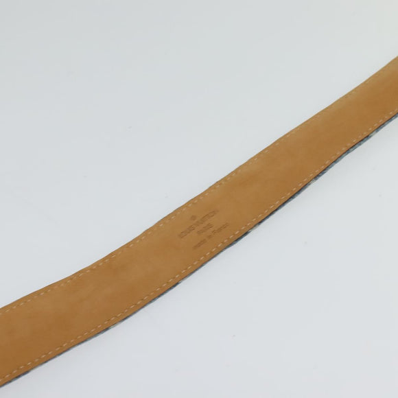 LOUIS VUITTON Monogram Denim Ceinture Belt Blue M6921U LV Auth ki5763