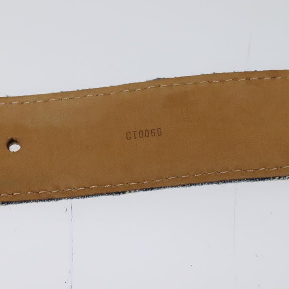 LOUIS VUITTON Monogram Denim Ceinture Belt Blue M6921U LV Auth ki5763