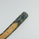 LOUIS VUITTON Monogram Denim Ceinture Belt Blue M6921U LV Auth ki5763-8