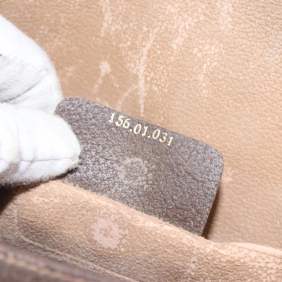 GUCCI GG Supreme Web Sherry Line Clutch Bag PVC Beige Red 156 01 031 Auth ki5765