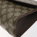 GUCCI GG Supreme Web Sherry Line Clutch Bag PVC Beige Red 156 01 031 Auth ki5765-8