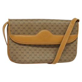 GUCCI Micro GG Supreme Shoulder Bag PVC Beige Gold 004 106 0024 Auth ki5768