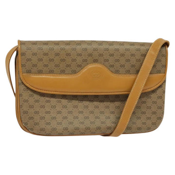 GUCCI Micro GG Supreme Shoulder Bag PVC Beige Gold 004 106 0024 Auth ki5768