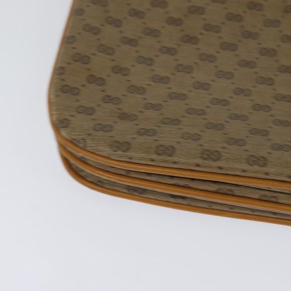 GUCCI Micro GG Supreme Shoulder Bag PVC Beige Gold 004 106 0024 Auth ki5768