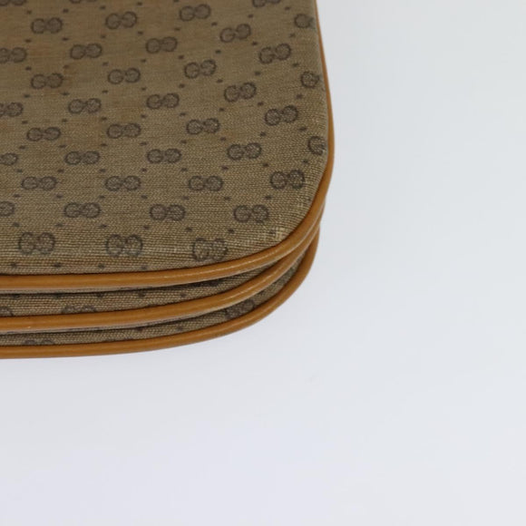 GUCCI Micro GG Supreme Shoulder Bag PVC Beige Gold 004 106 0024 Auth ki5768