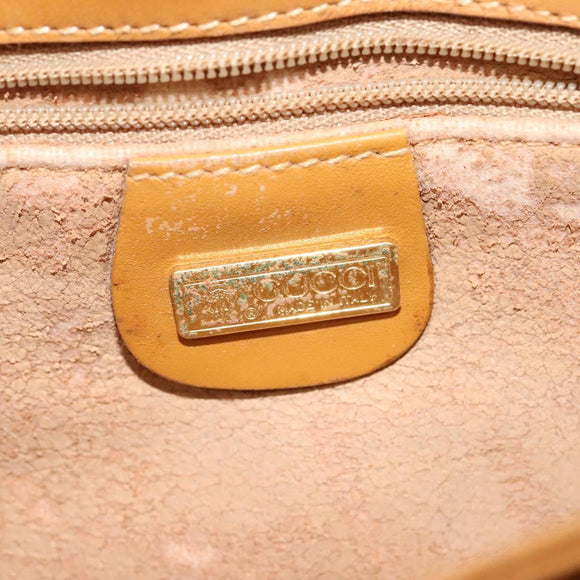 GUCCI Micro GG Supreme Shoulder Bag PVC Beige Gold 004 106 0024 Auth ki5768