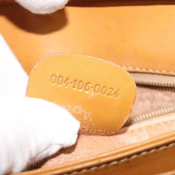 GUCCI Micro GG Supreme Shoulder Bag PVC Beige Gold 004 106 0024 Auth ki5768