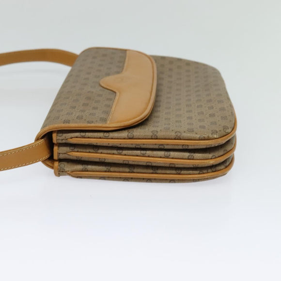 GUCCI Micro GG Supreme Shoulder Bag PVC Beige Gold 004 106 0024 Auth ki5768