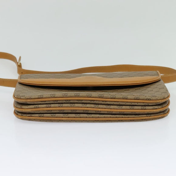 GUCCI Micro GG Supreme Shoulder Bag PVC Beige Gold 004 106 0024 Auth ki5768