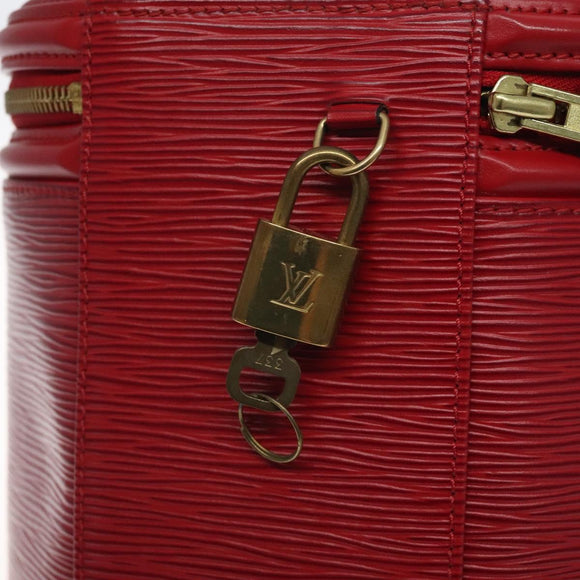 LOUIS VUITTON Epi Cannes Hand Bag Red M48037 LV Auth ki5771
