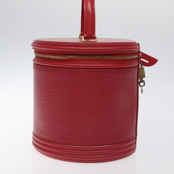 LOUIS VUITTON Epi Cannes Hand Bag Red M48037 LV Auth ki5771