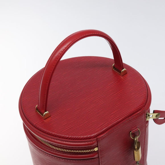 LOUIS VUITTON Epi Cannes Hand Bag Red M48037 LV Auth ki5771