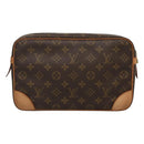 LOUIS VUITTON Monogram Compiegne 28 Clutch Bag M51845 LV Auth ki5776-2