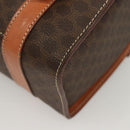 CELINE Macadam Canvas Hand Bag PVC Leather Brown Gold Auth ki5778-17