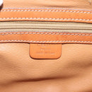 CELINE Macadam Canvas Hand Bag PVC Leather Brown Gold Auth ki5778-19