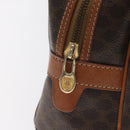 CELINE Macadam Canvas Hand Bag PVC Leather Brown Gold Auth ki5783-18